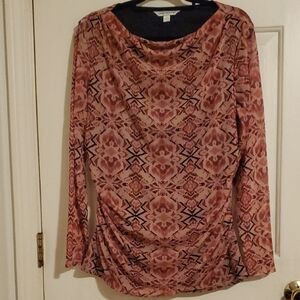 Women's Counterparts Pink Patterned Top